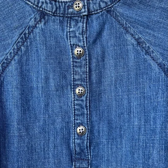 •Next UK• 100% Cotton Denim Girls Dress - Size 2T (92cm) - Picture 7 of 8